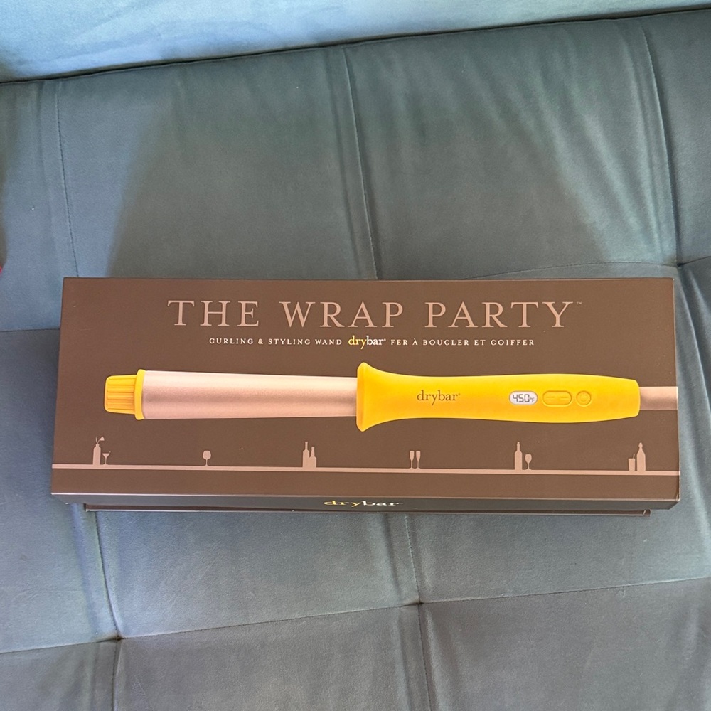 Drybar The Wrap Party Styling Wand - Yellow and Silver